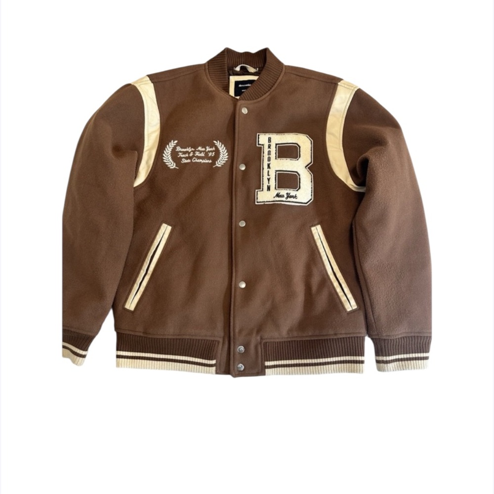 ABERCROMBIE & FITCH A&F MEN'S Varsity‎ Bomber Jacket  S